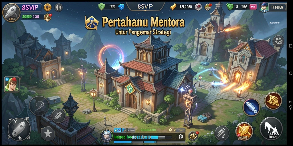 Tampilan gameplay Tower Defense dalam 8SVIP yang memikat.