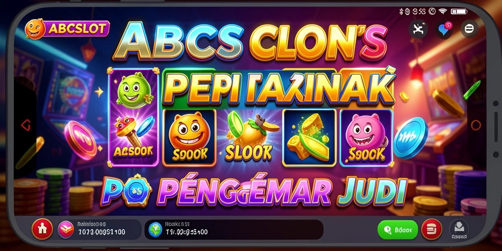 Tampilan utama gameplay ABCSLOT yang penuh warna dan menarik.