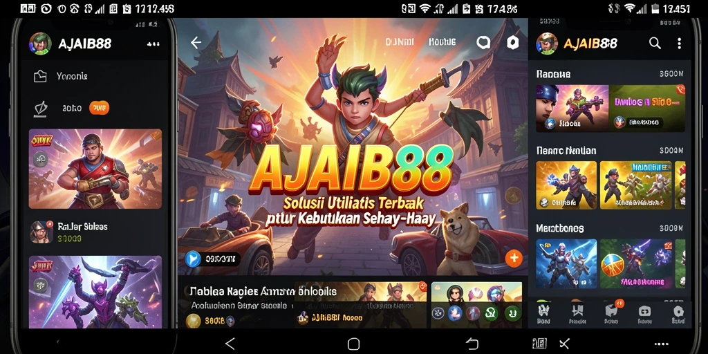 Screenshot AJAIB88 menampilkan antarmuka intuitif aplikasi Utility.