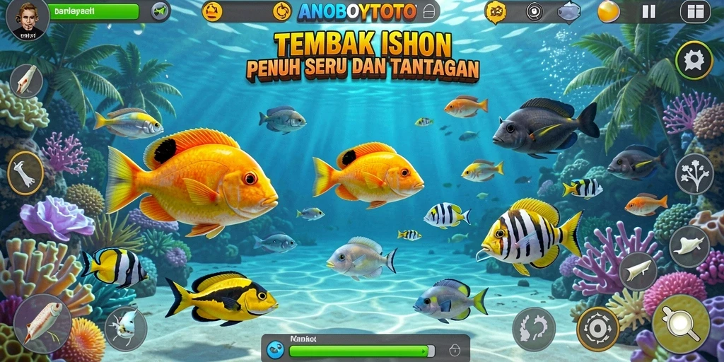 Tampilan gameplay ANOBOYTOTO yang menarik dalam Tembak Ikan.