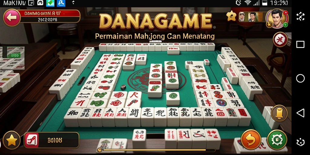 Tampilan gameplay Mahjong yang menarik di DANAGAME.