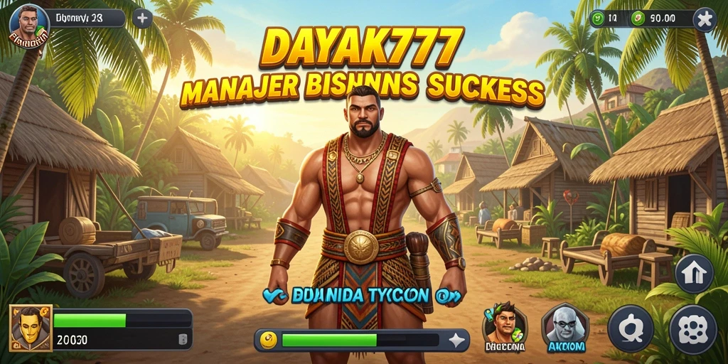 Screenshot gameplay DAYAK777 menampilkan elemen Tycoon yang menarik.