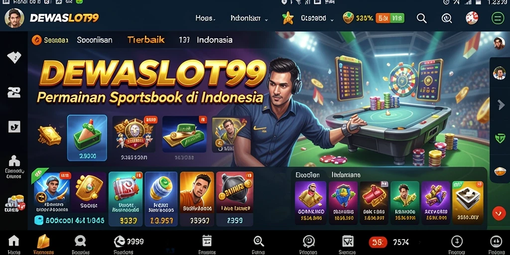 Tampilan gameplay mendebarkan dari DEWASLOT99 di perangkat seluler.