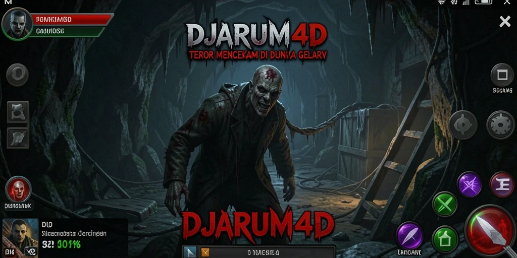Tangkapan layar gameplay DJARUM4D dengan atmosfer Horror yang mencekam.