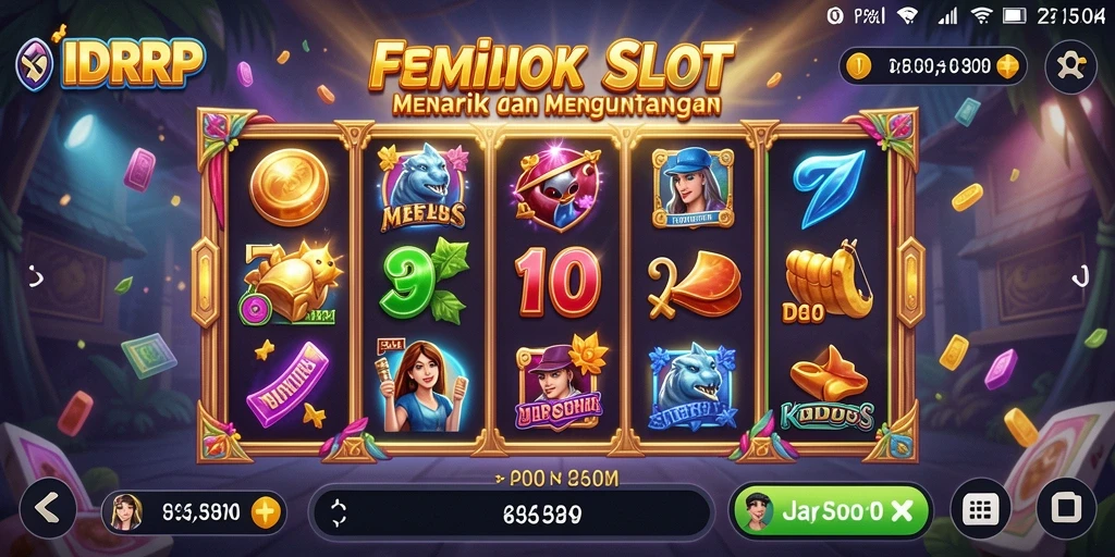 Tampilan menarik dari gameplay IDRRP yang penuh dengan slot dan bonus.