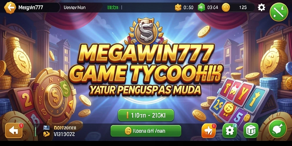 Tampilan gameplay <strong>MEGAWIN777</strong> yang seru dan menantang bagi para pengusaha muda.