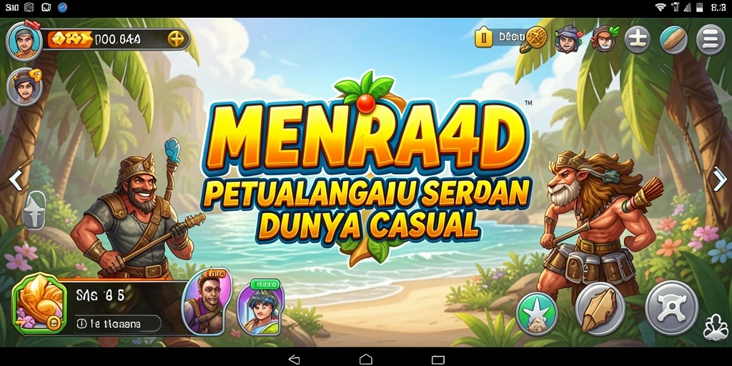 Screenshot gameplay MENARA4D yang menunjukkan elemen casual dan seru.