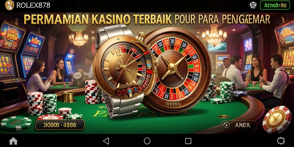Tampilan screenshot utama ROLEX878 menampilkan gameplay seru Kasino.