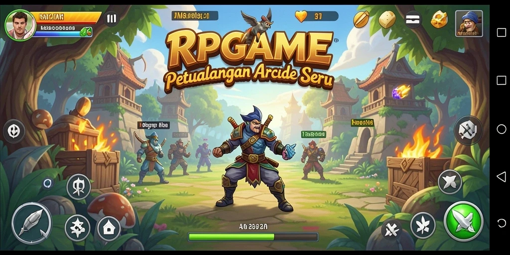 Tampilan gameplay RPGAME yang seru dan penuh tantangan.