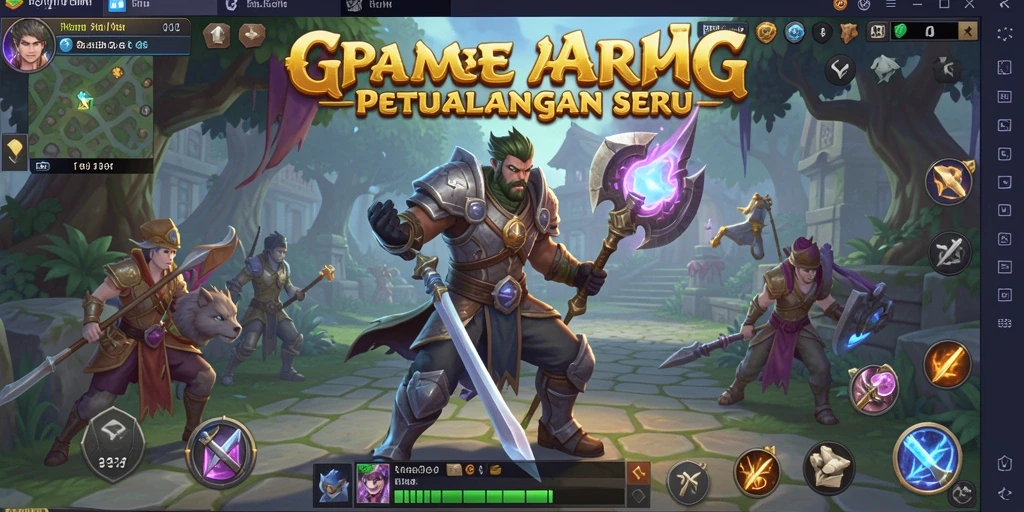 Tampilan seru dari gameplay RPWIN dengan pertarungan yang mendebarkan.