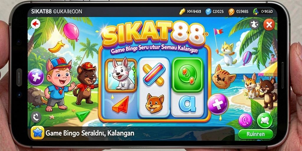 Tangkapan layar gameplay SIKAT88 menampilkan suasana seru bermain Bingo online.