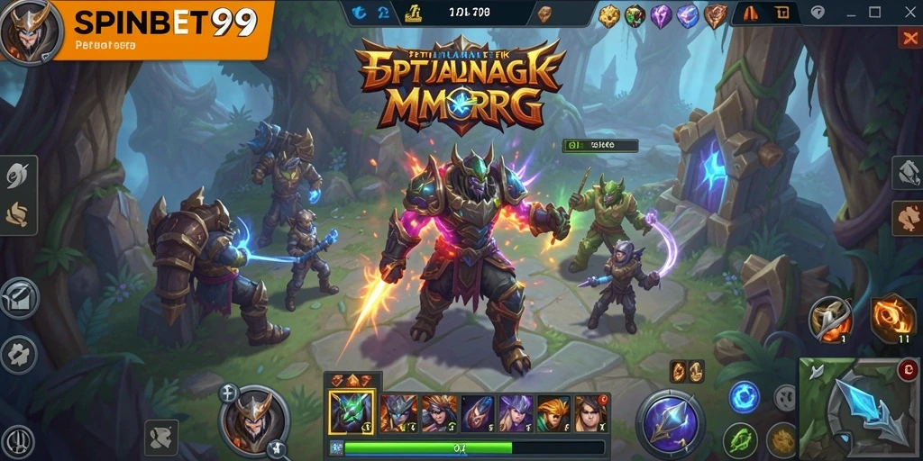 Gameplay SPINBET99 dengan petualangan seru di dunia MMORPG.