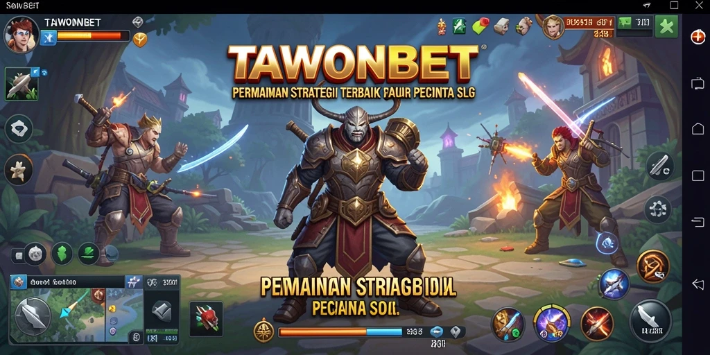 Tampilan layar gameplay TAWONBET yang menampilkan strategi yang mendebarkan.