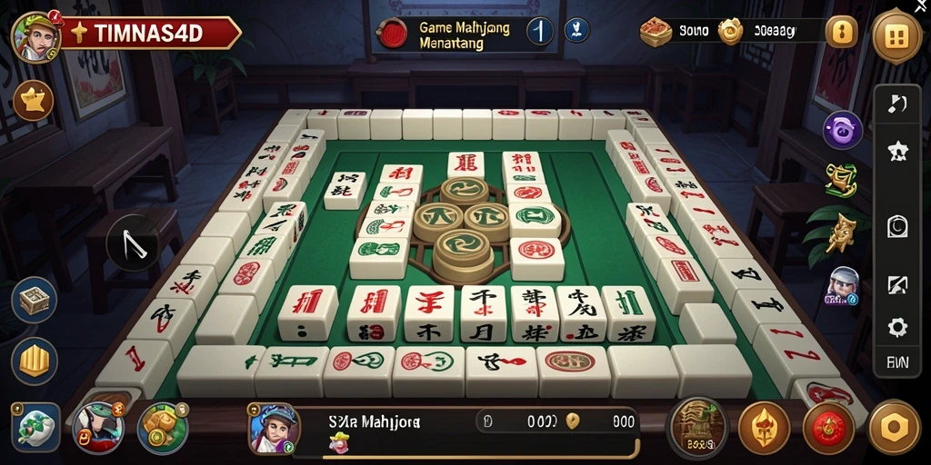 Gameplay Mahjong yang menarik dan seru di TIMNAS4D.