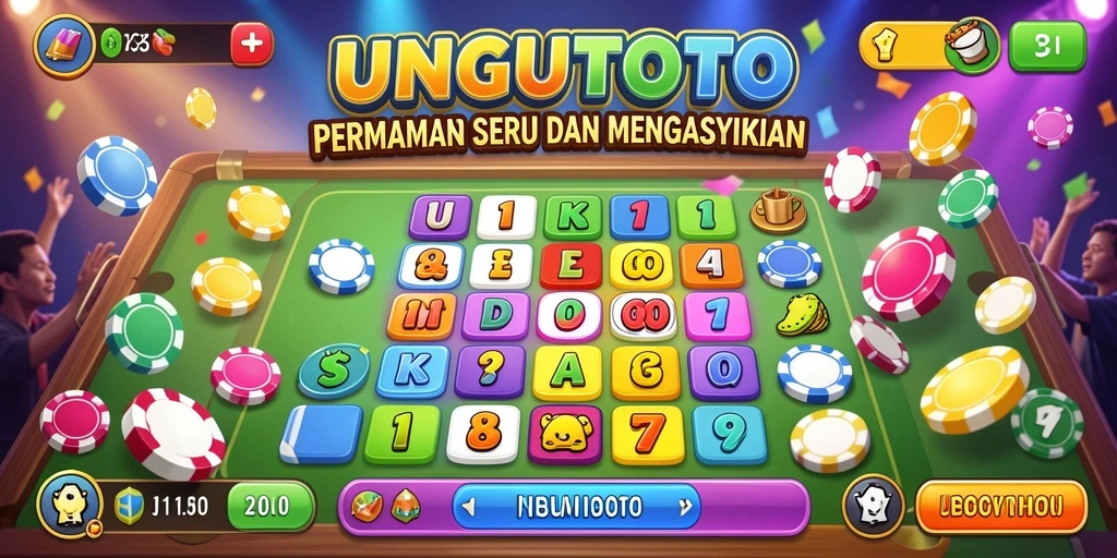 Tampilan gameplay seru UNGUTOTO dengan pemain berkumpul bermain Bingo.