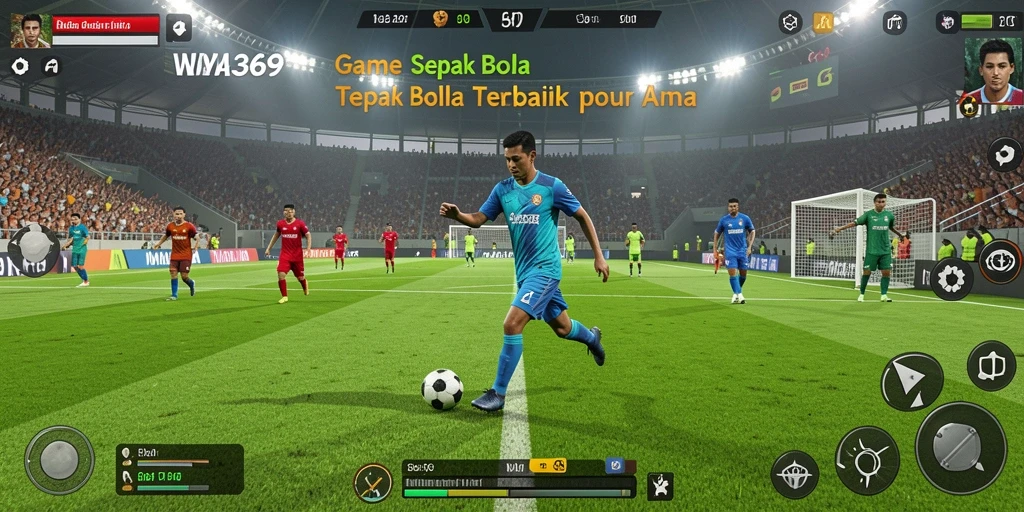 Tampilan gameplay menarik dalam game sepak bola WA369.